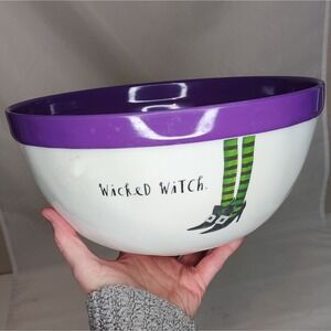 Rae Dunn Halloween Wicked Witch Feet Melamine Mixing Bowl Candy Dish
